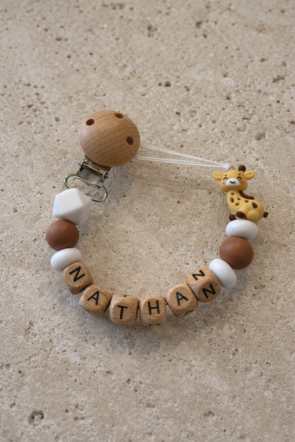 Attache tétine PETITE GIRAFE