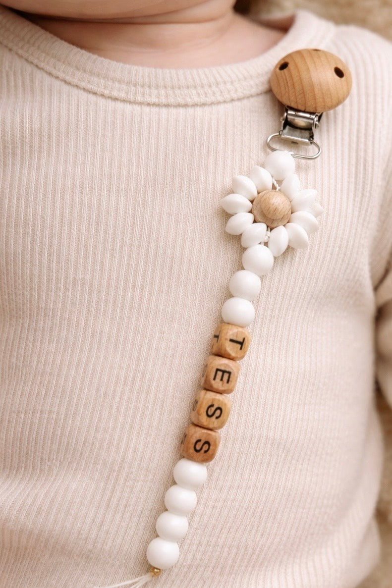 Attache tétine WHITE WOOD